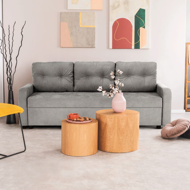 Kauč na razvlačenje Porta (siva)