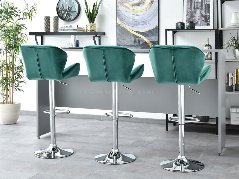 Scaun Huhu (verde + crom)