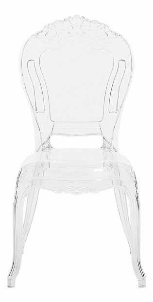 Set 2ks. jedálenských stoličiek Vitton (priehľadná)