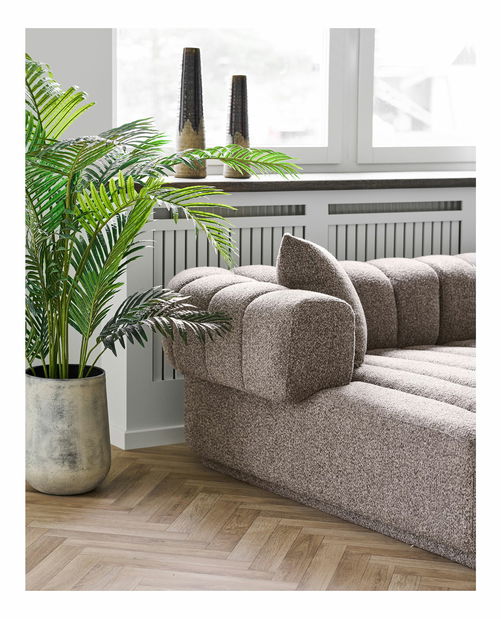 Rohová sedacia súprava (L) Aeaveta 2 (hnedá)