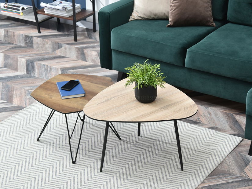 Stolić za kavu Rossi Zest Xl (sonoma + crna)