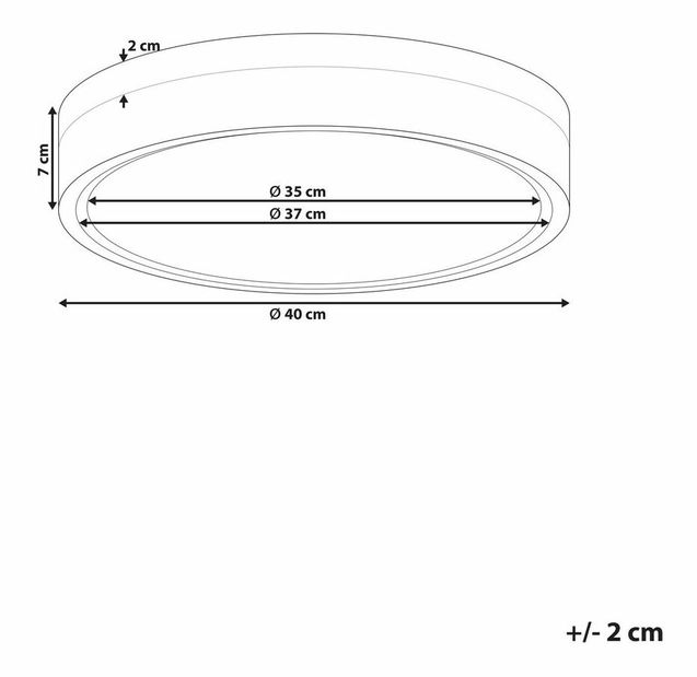 Mennyezeti lámpa Sualocin (fehér) 