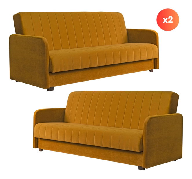 Set 2 canapele Portofine (muștar) 