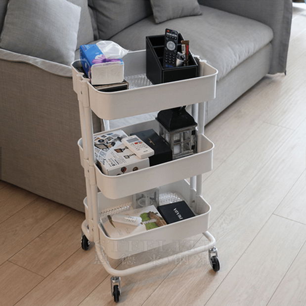 Servírovací vozík Ruelin (biela)