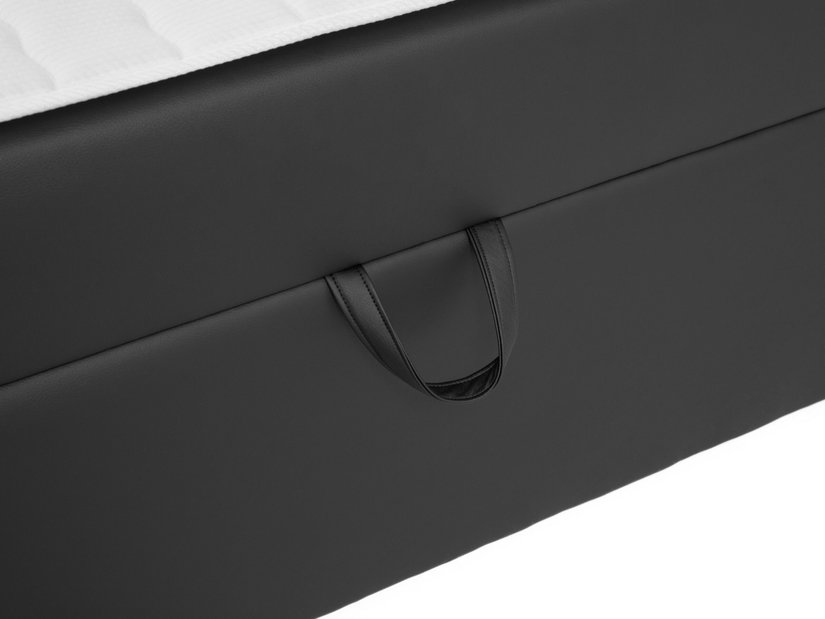Bračni krevet Boxspring Kennedy (160x200) (ekokoža Soft 017 (bijela))