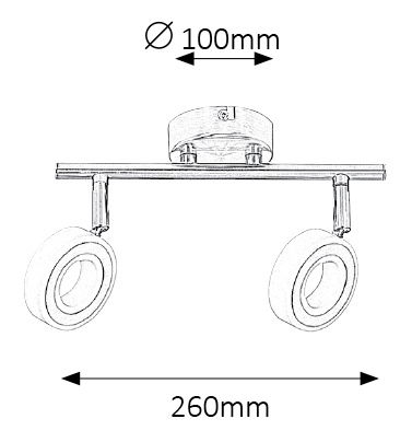 Corp iluminat spotlight Zora 5940 (crom)