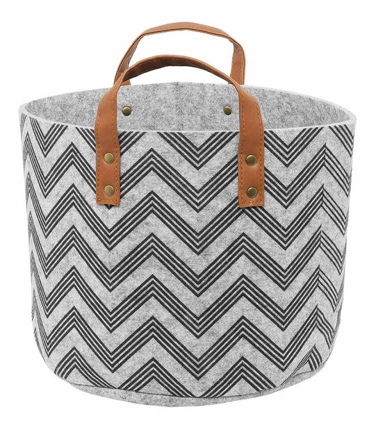 Set 3 buc coșuri textile BELOVA (plsť) (gri)