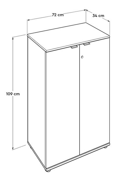 Skrinka Vabene 2 (dub sonoma) 