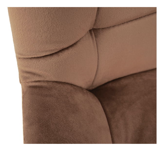 Scaun tip bar Chelsey (maro + negru)