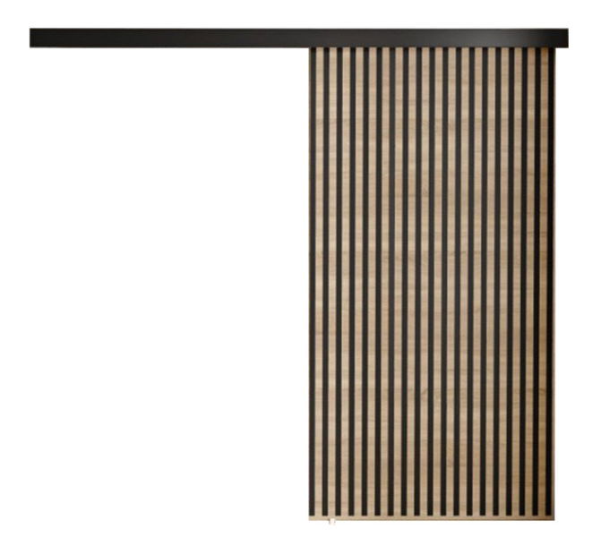 Klizna vrata Baxdos 100 (hrast craft zlatni + crna) 