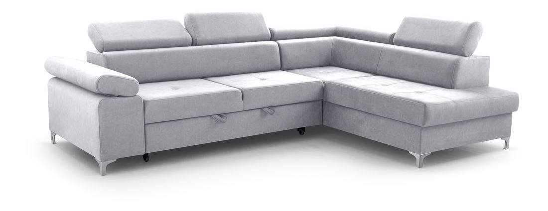 Rohová sedacia súprava Madeira (svetlosivá) (P)