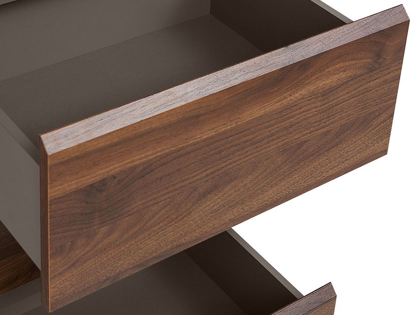 Šatníková skriňa BRW Author SZF2D2S/20/9 (Láva + Orech Columbia)