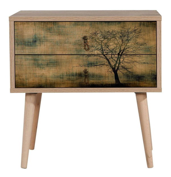 Éjjeliszekrény Bubose 2 (szonoma tölgy)