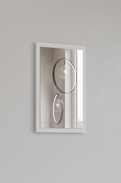 Zrkadlo Crossroad H W04 (biela + čierna)