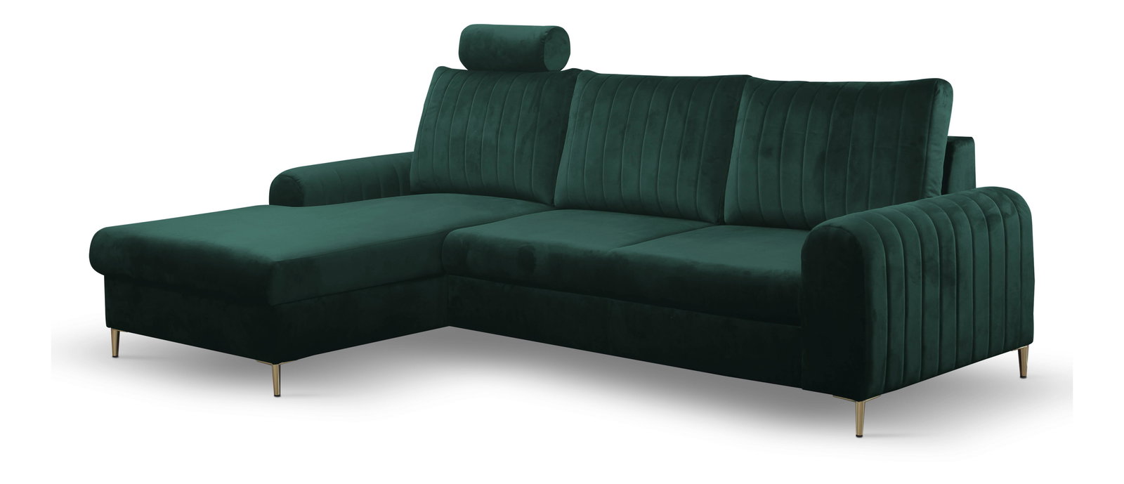 Sarok ülőgarnitúra Monique (sötétzöld) (B)