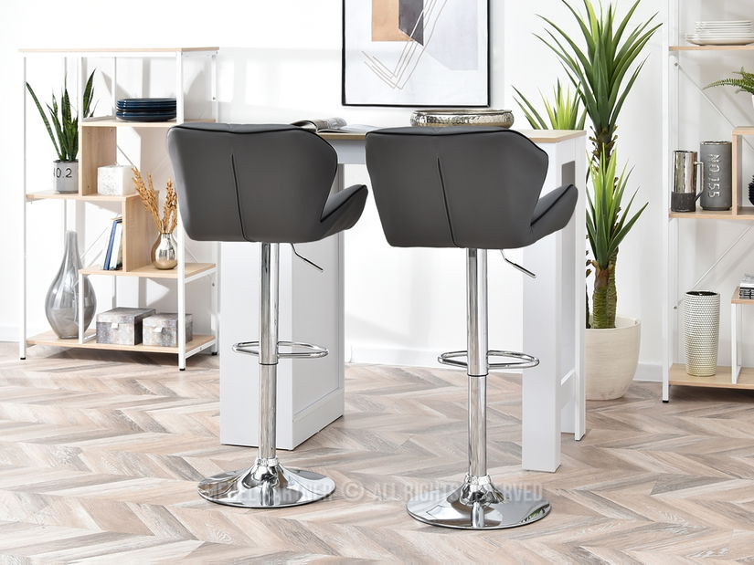 Stolička Huhu (sivá + chrómová)