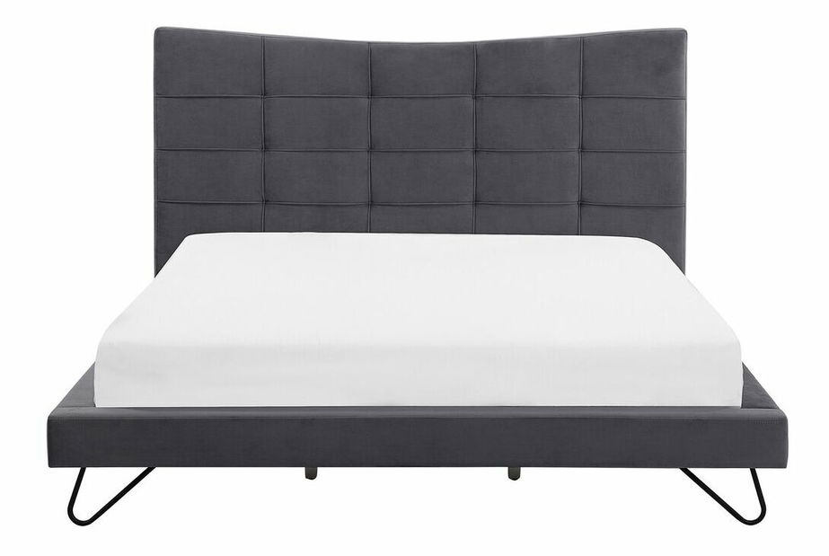 Franciaágy 180 cm LANEL (ágyráccsal) (szürke)