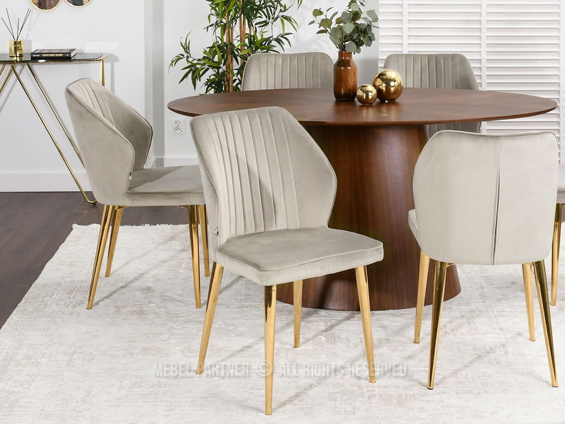 Scaun Greta K (bej + auriu)