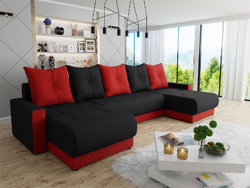 Sofa na razvlačenje s prostorom za odlaganje Jasmine U (Lux 14 + Lux 23)