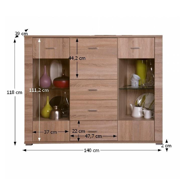 Dulap tip bar Gary Typ 08 2W3S1B