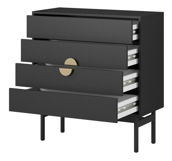 Comodă Stellia S4 (negru)