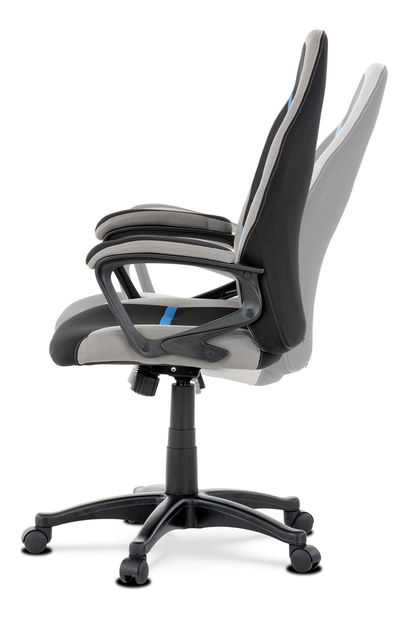 Gamer szék/fotel Leira-L611-BLUE (fekete + szürke + kék)