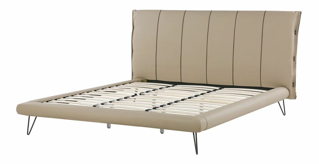 Bračni krevet 180 cm BETTEA (s podnicom) (bež)