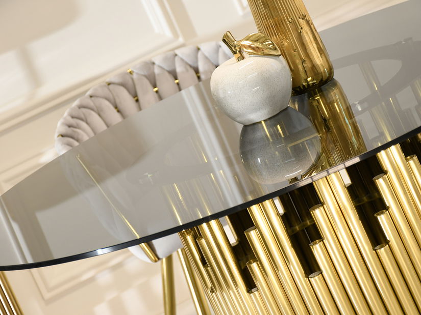 Jedálenský stôl Bufones (zlatá)