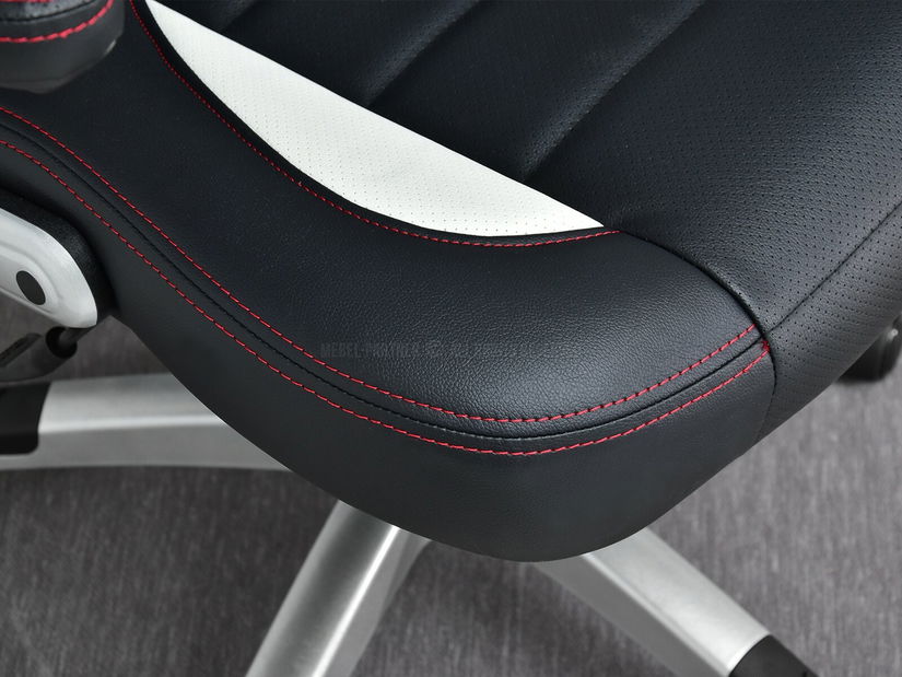 Gamer szék Race (fehér + szürke)