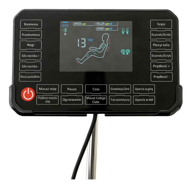 Masážne kreslo Visita Max (sivá) 