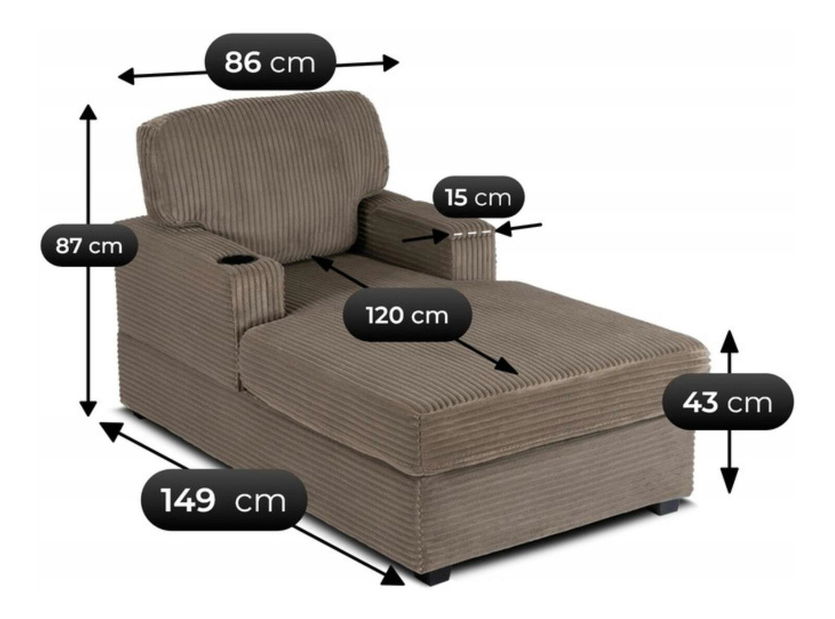 Fotoliu Nuevos (bej) 