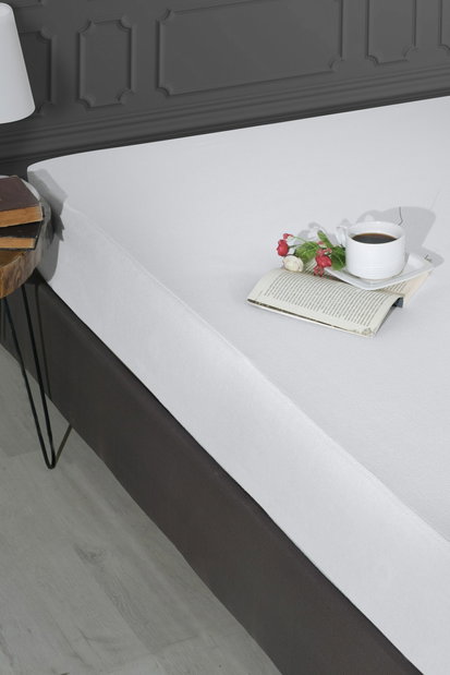 Matracvédő 140 x 200 cm + 30 cm Austin Fit Poll (fehér)