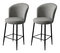 Set barskih stolica (2 kom.) Fornetto (siva + crna)