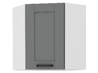 Dulap superior de bucătărie de colț Lucid 58 x 58 GN 72 1F (dustgrey + alb)