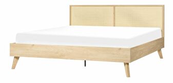 Manželská posteľ 180 cm Monza (svetlé drevo)