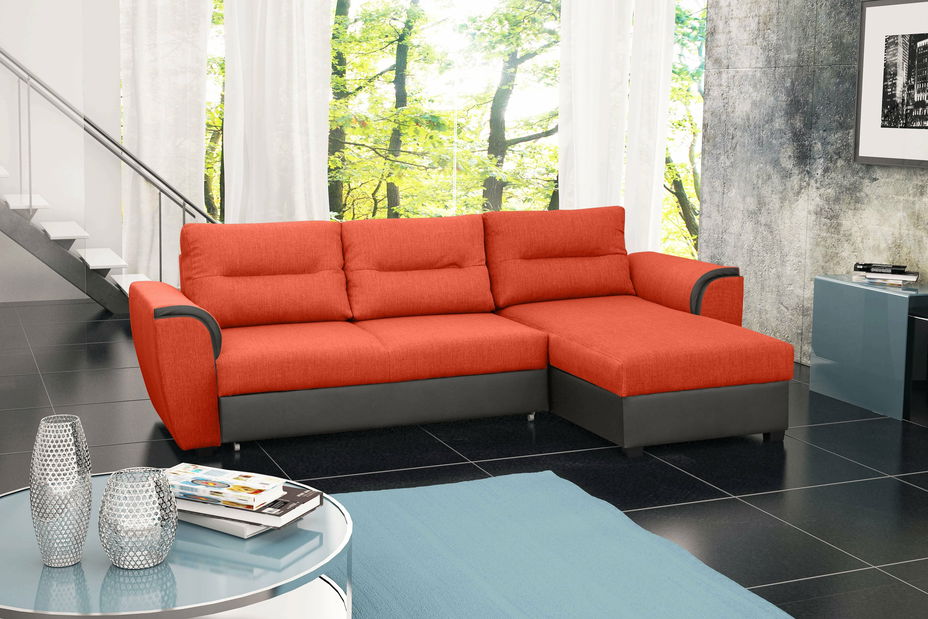 Colțar Tomi (portocaliu + gri) (S)