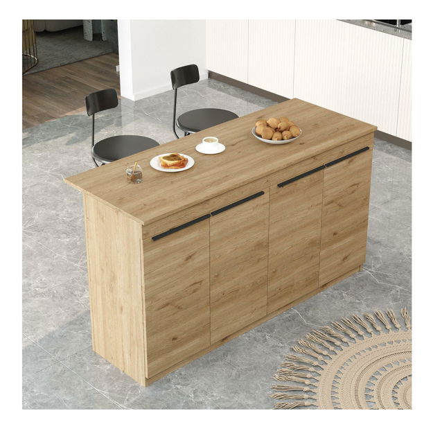 Barový stôl Orlandia 1 (pre 2 osoby) (dub)