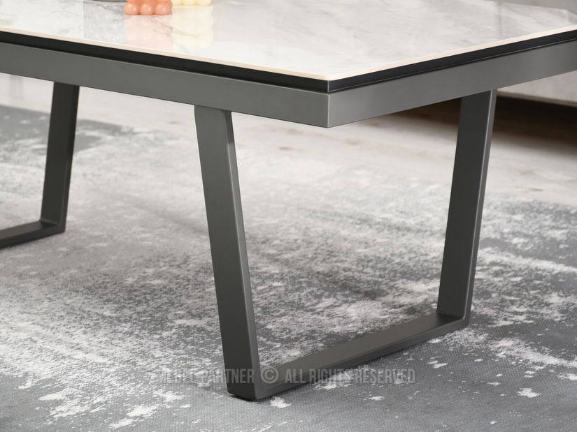 Stolić za kavu Carno (sivi mramor + grafit)