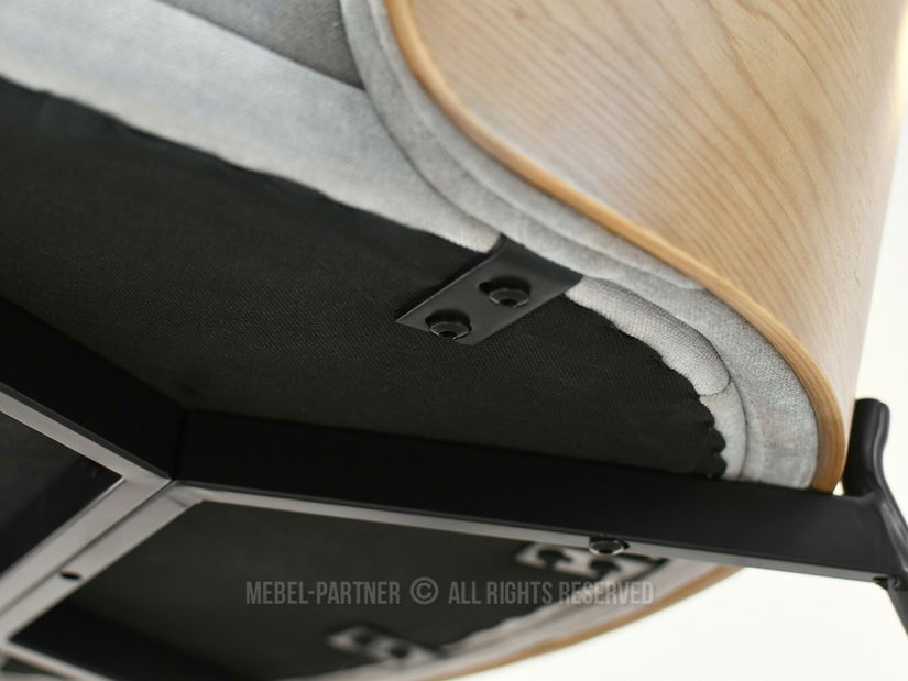 Fotoliu de design Antienos (gri + negru)