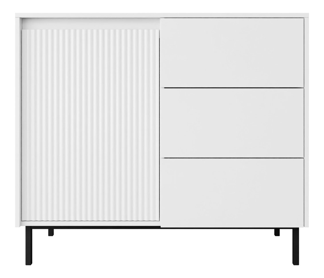 Komoda Somkera 1D3SZ (biela + čierna) 