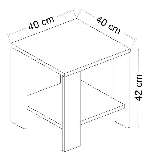 Măsuță laterală Midilasso (Nuc)