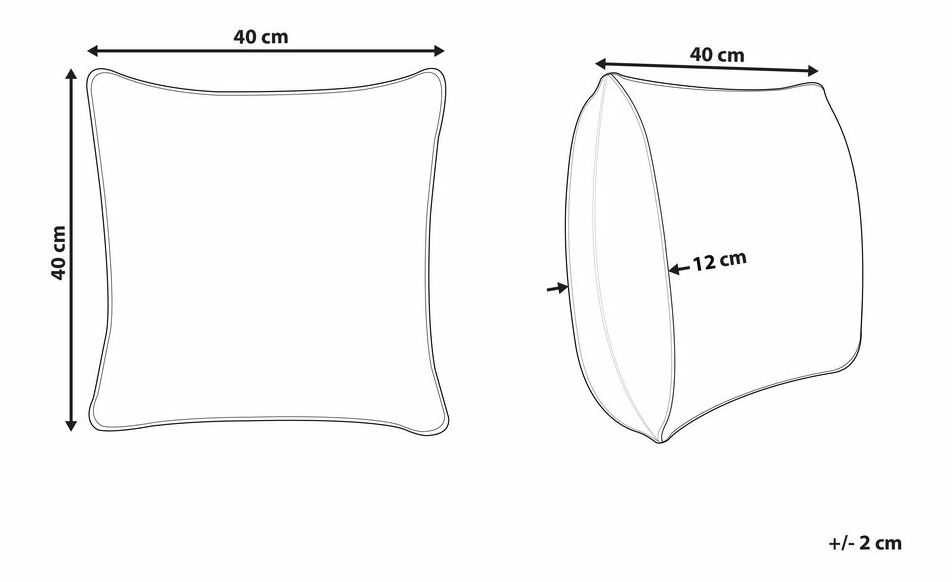 Pernă 40x40 cm ROZZO (galben)