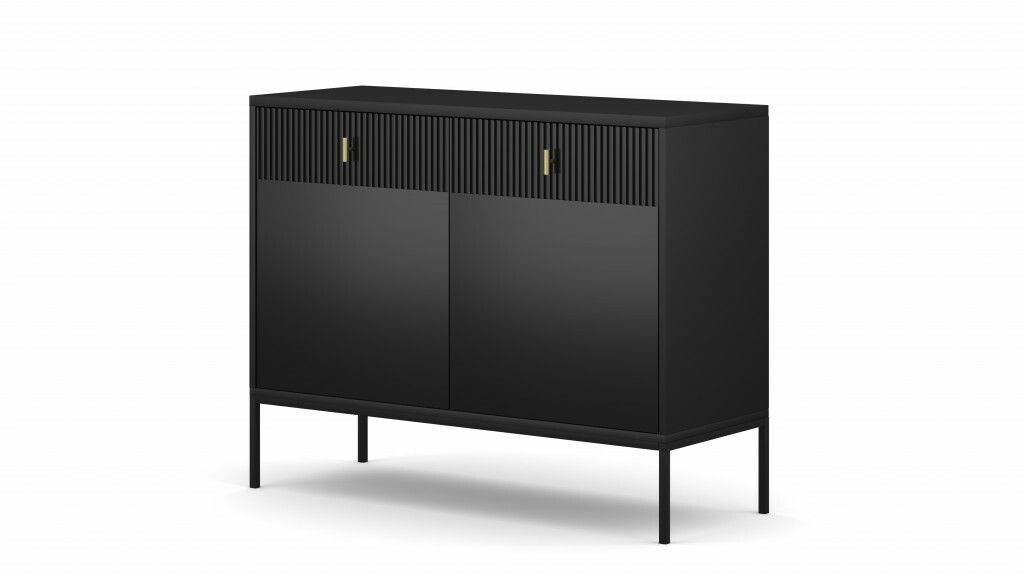 Komoda Magara 2D2S (crna + zlatna)