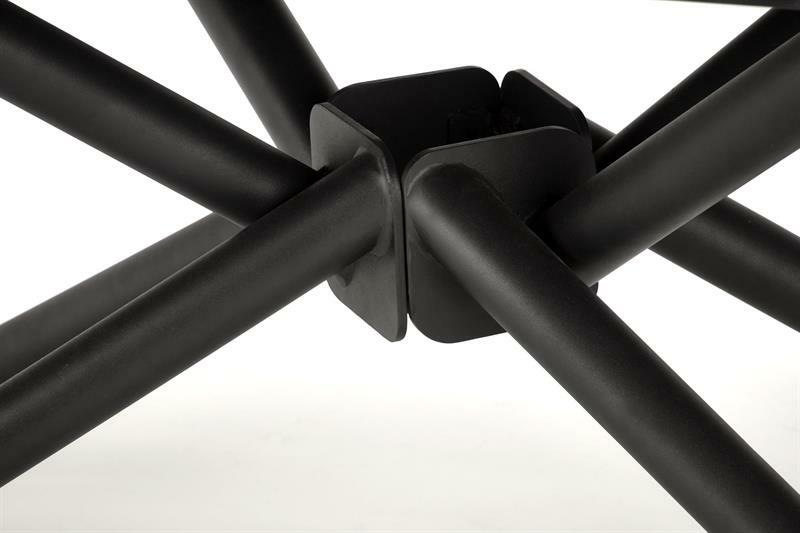 Étkezőasztal Victory (fekete márvány + fekete) (6 és több személy számára)