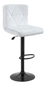 Scaun bar Seley (piele ecologică alb + negru)