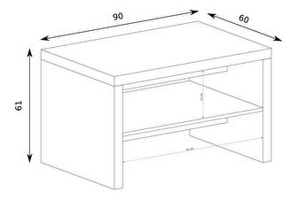 Konferenčný stolík Vega 18 (dub santana tmavý)