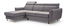 Rohová sedačka Gurana (sivá) (L)