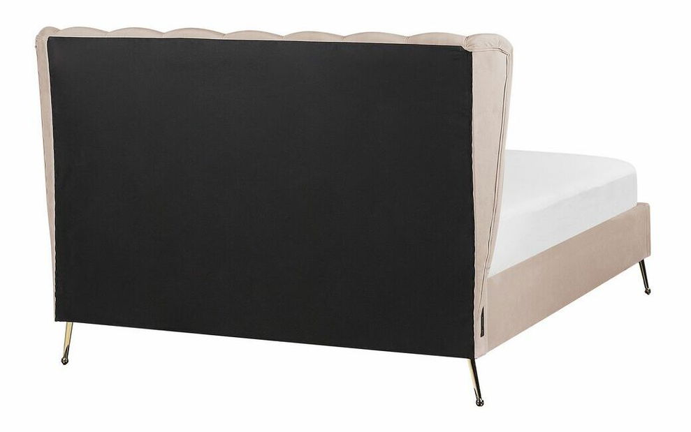 Manželská posteľ 140 cm Mirabell (sivobéžová) (s roštom) (s USB portom)