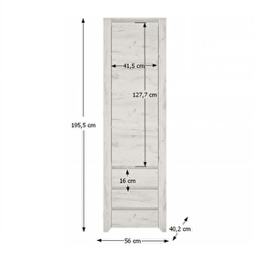 Dulap cu rafturi Adamus Typ 10 1D3S