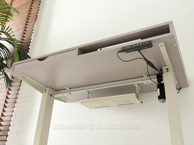 PC asztal Osto 100 (bézs + fekete)